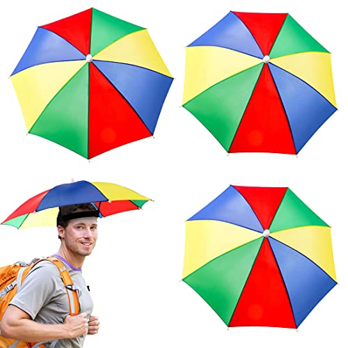 3 Stücke Regenbogen Regenschirm Hut Sonnenregen...