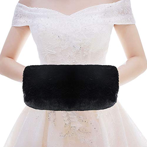 Kbnian Faux Fur Hand Muffs Frauen Faux Pelz Muffs...