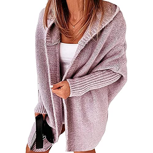 Yokbeer Damen Langarm Grobstrick Strickpullover...