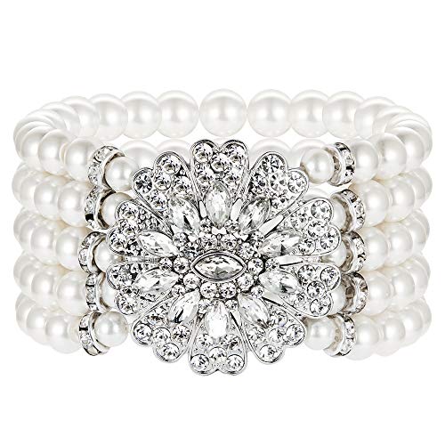 BABEYOND 1920s Armband Damen Perlen Blinkende...