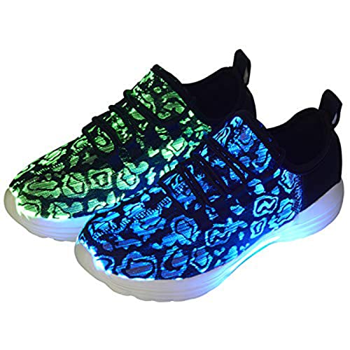 Dytxe-shelf LED-glasfaser-Schuhe Leuchtende Schuhe...