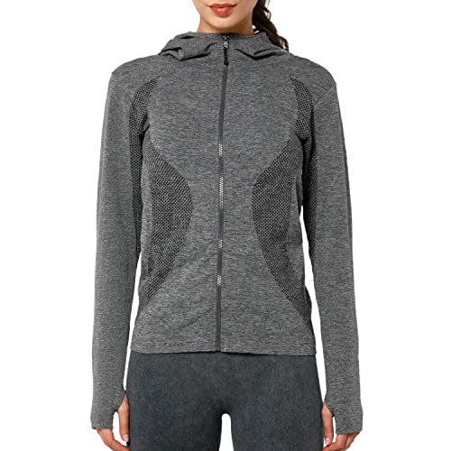 Yvette Damen Laufjacke Sportjacke Langarm...