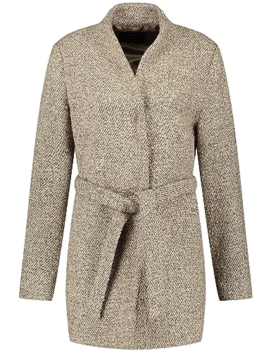 Taifun Damen Bouclé-Jacke mit Bindegürtel...