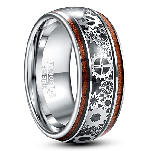 TUNGSTORY Ring Herren 10mm Wolframkarbid mit...