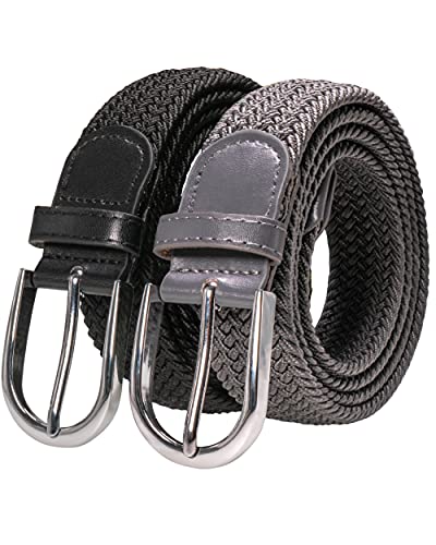 RBOCOTT Elastischer Stoffgürtel,Geflochtener...