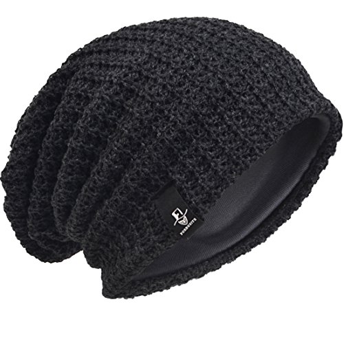 VECRY Herren Slouchy Mütze Strickmützen Rasta...