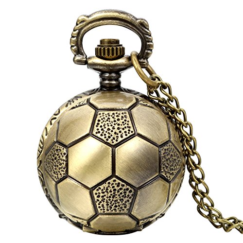 JewelryWe Vintage Cartoon Fußball Taschenuhr...