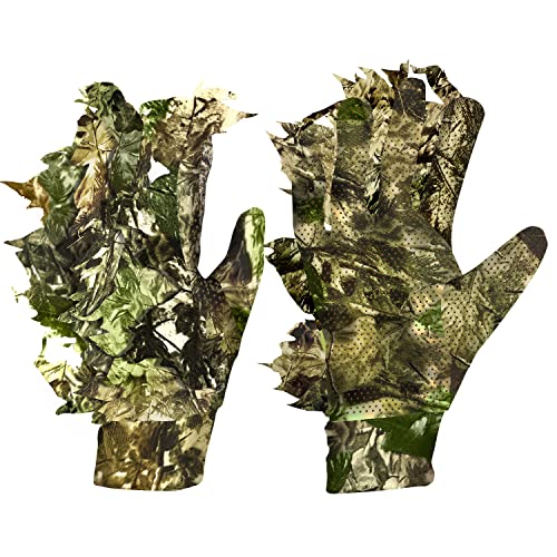 GUGULUZA 3D Camo Handschuhe, Outdoor Tarnung...