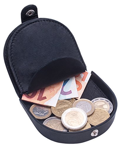 BelleBay Echt-Leder Münzbörse - Wiener-Schachtel...