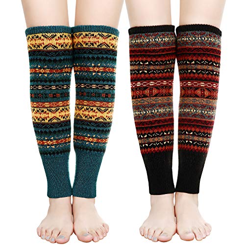 Emooqi Damen Beinwärmer, 2 Paar Legwarmers...