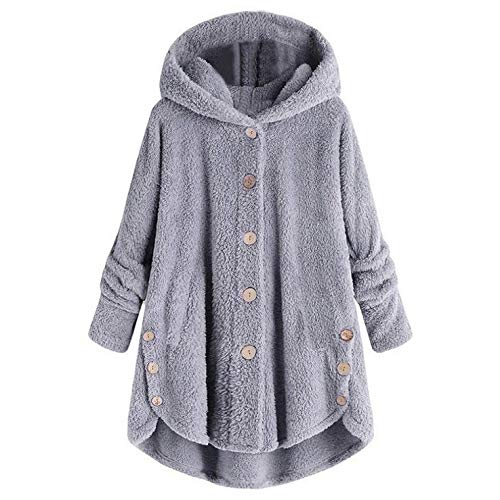 Damen Plüschjacke Plüschpullover Winterjacke...