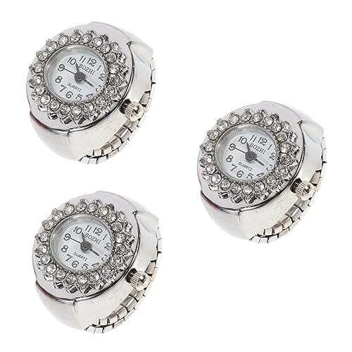 GALPADA Betrachten 3 Stück Ringuhr Schwarze Ringe...