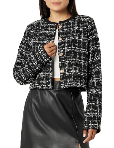 The Drop Cropped-Bouclé-Jacke für Damen, Aida,...