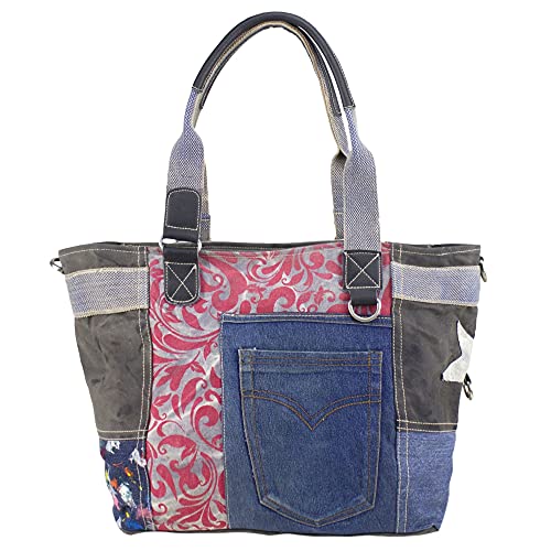 Sunsa Damen Handtasche. Große Nachhaltige...