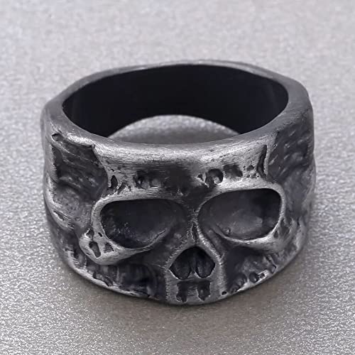 mingxinshangdian Gothic Black Herren Totenkopf...