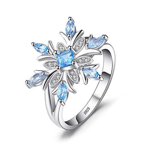JewelryPalace Schneeflocke Echt Schweizer Blau...