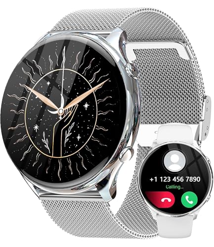 Fitonme Smartwatch Damen mit Telefonfunktion 1,39...