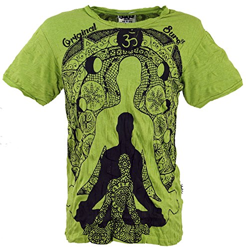 GURU SHOP Sure T-Shirt Meditation, Lemon,...