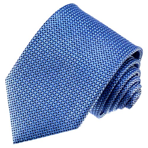 Lorenzo Cana - Blaue Krawatte aus 100% Seide mit...