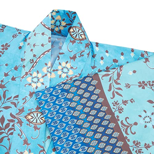 Bassetti ORTIGIA Kimono, Baumwolle, TÜRKIS, S-M