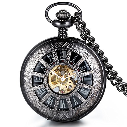 JewelryWe Steampunk Handaufzug mechanische...